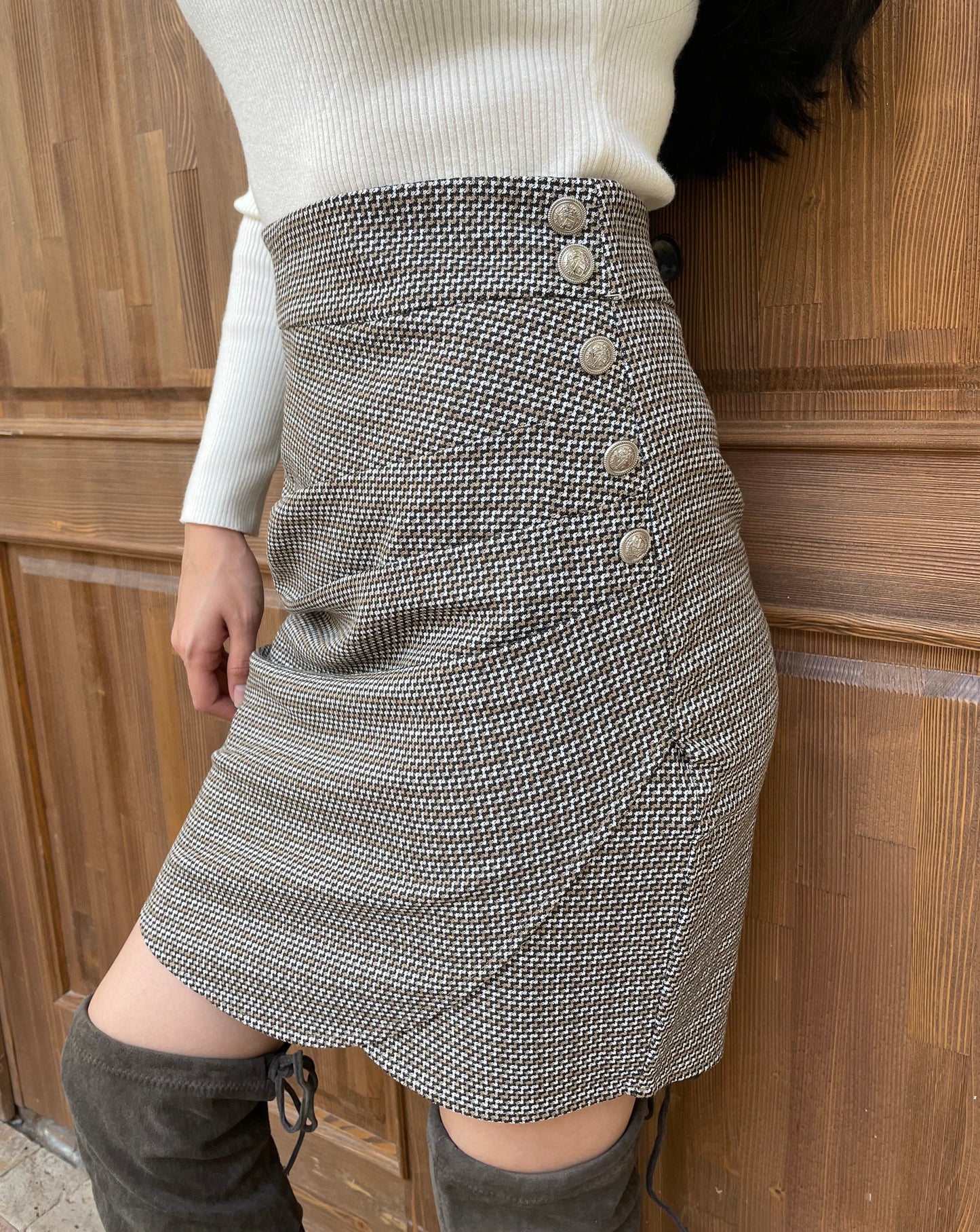 CHECKERED SKIRT