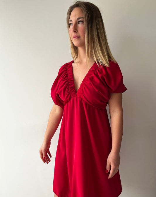 MABEL DRESS RED
