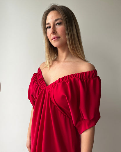 MABEL DRESS RED